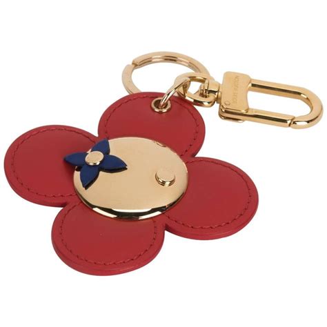 louis vuitton flower keychain|authentic louis vuitton keychain.